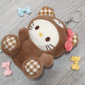 Sanrio Hello Kitty Key Chain Key Ring Plush Girl Handbag Pendant Accessory Gift